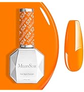 MelodySusie Orange Gel Nail Polish,0.5fl oz Bright Orange Nails Soak Off UV LED Neon Orange Gel P...