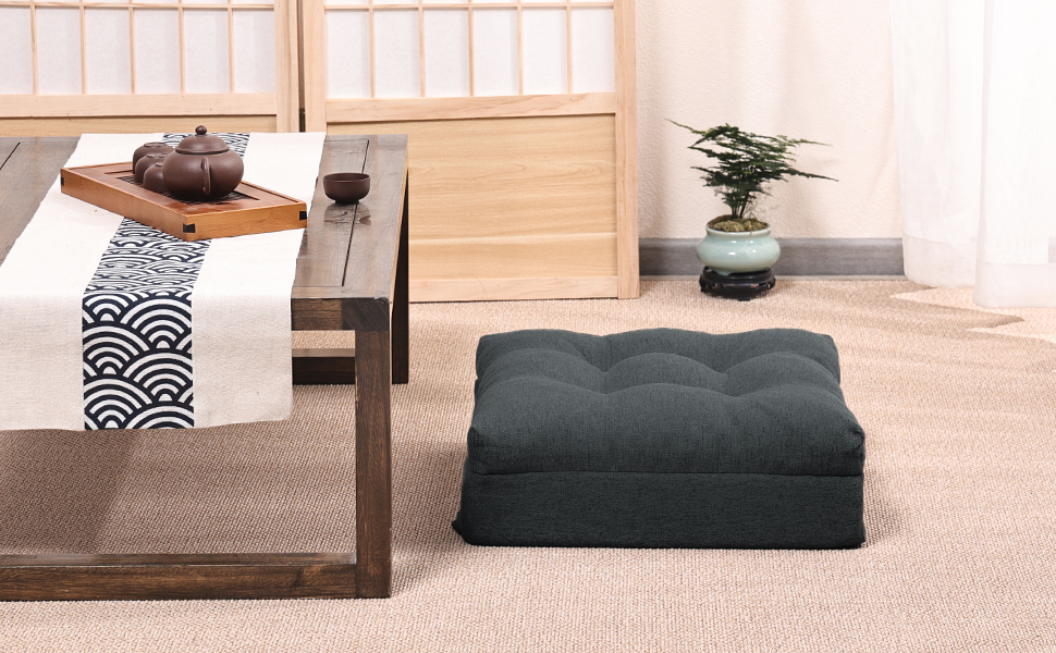 Amazon.co.jp: HAVARGO 座布団 クッション 12cm極厚 低反発+高