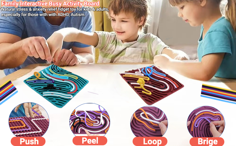 Busy sensory board toy
