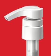 white universal dispensing pump
