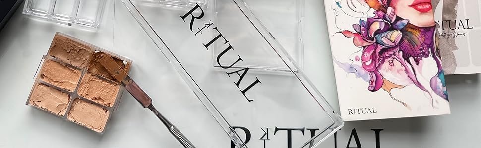 makeup artist depotting palette empty lipstick foundation kit storage organization