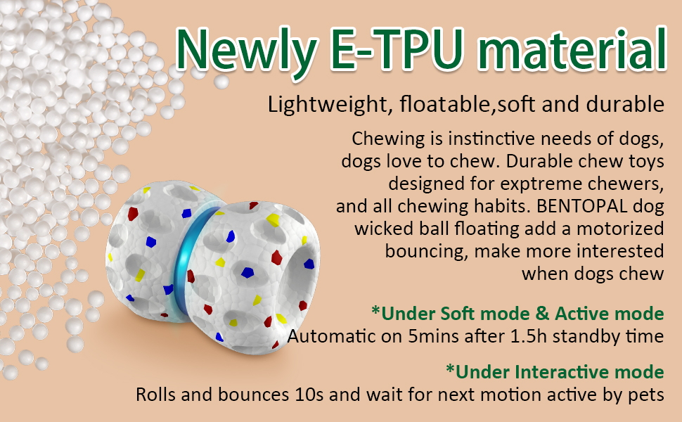 Pet Supplies BENTOPAL Dog Toy Balls Bouncy Floating Balls Wicked Ball