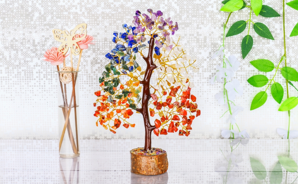 Seven Chakra Crystal Tree