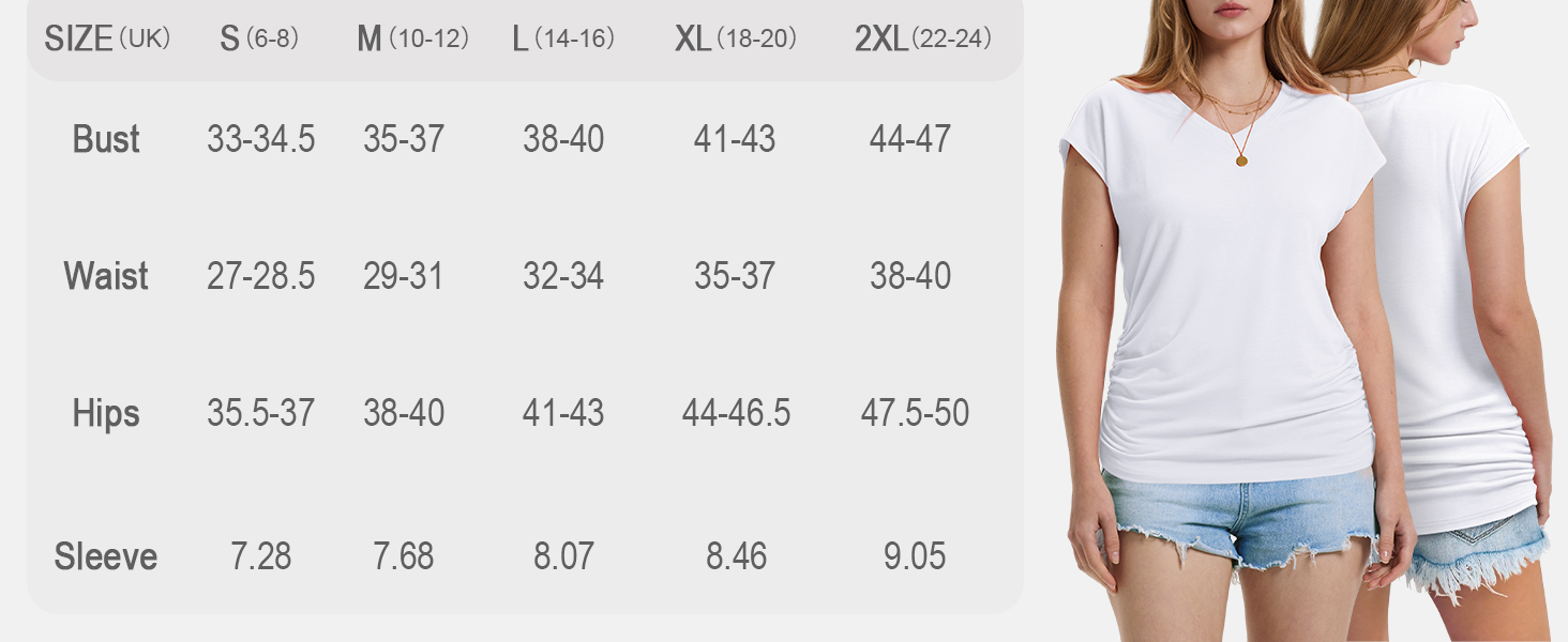 WIHOLL T Shirts for Women V Neck Summer Tops Cap Sleeve Basic Tshirts Loose Fit Casual Tees WTS9175