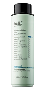 belif problem solution toner for acne prone skin