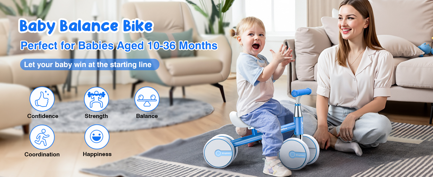 Baby Balance Bike for 13 Year Old Boys Girls, 1236 Month Toddler