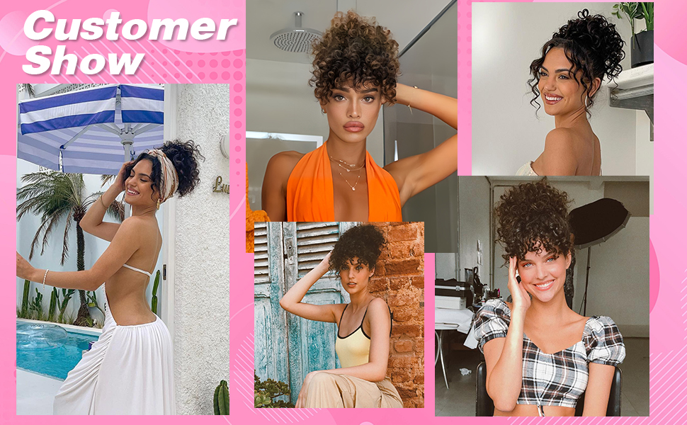 Afro Puff Drawstring Ponytail for Black Women