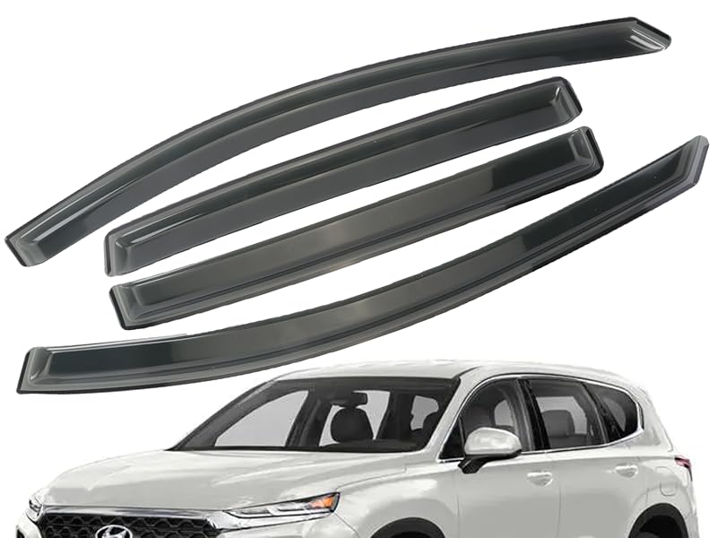 MUCO Rain Guards Visor Side Window Deflector 4Pcs for H