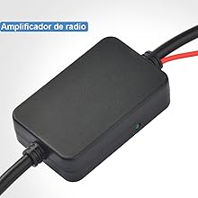 Antena de Radio Estéreo FM Am para Coche Amplificador de Señal