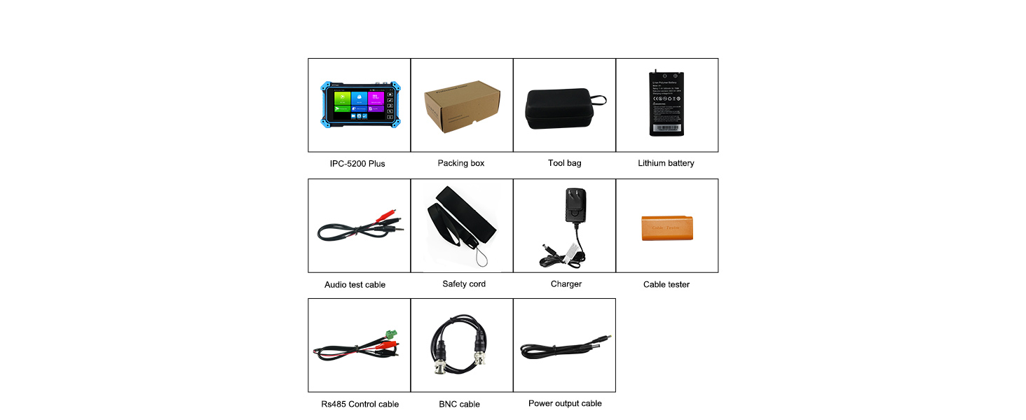ip camera tester with poe cctv tester ip analog camera tester rsrteng camera tester IPC-5200 Plus