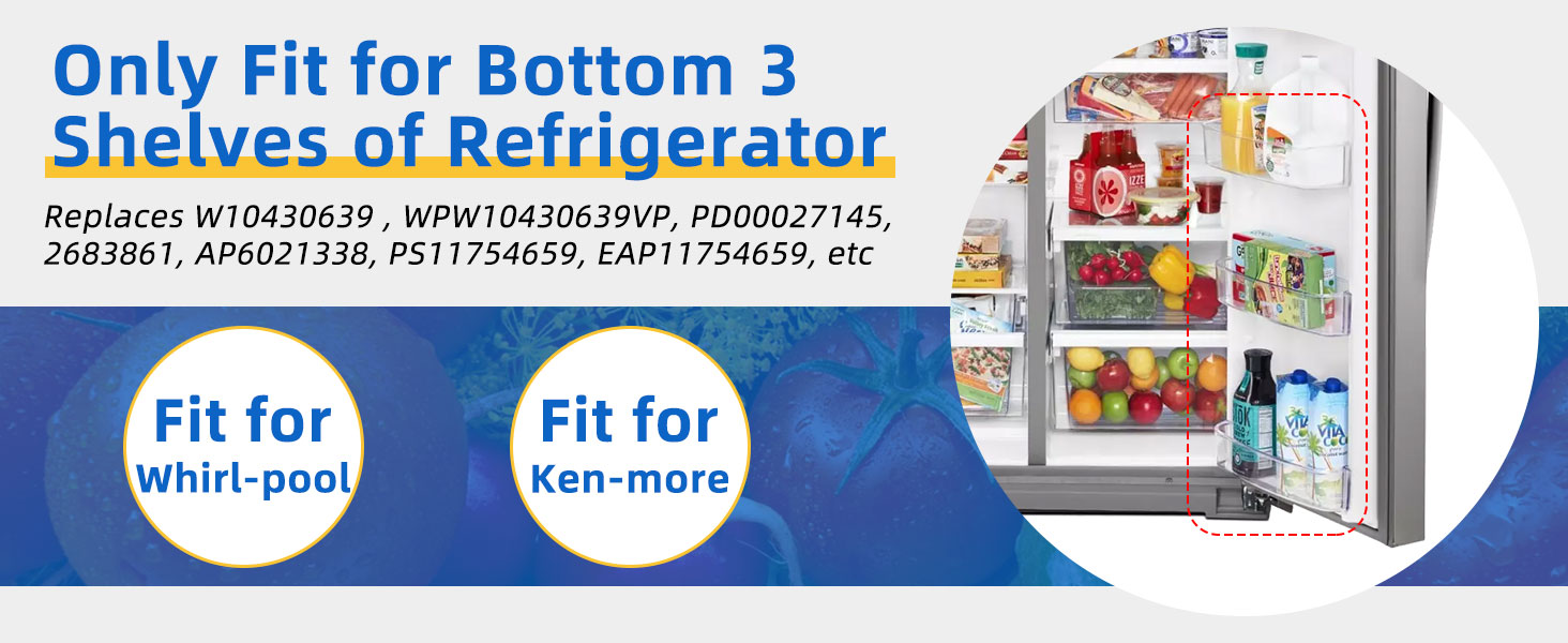 2 Years Free Replacement WPW10430639 W10324876 Freezer