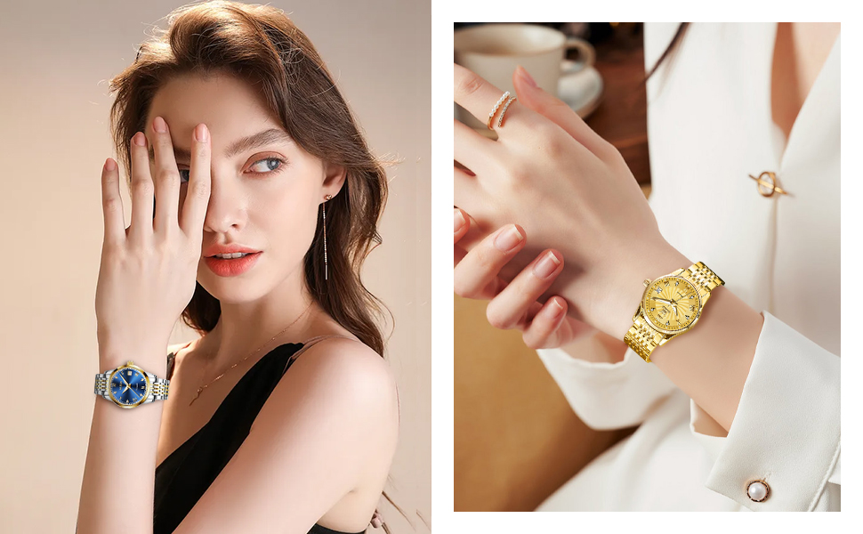 lady gold watch