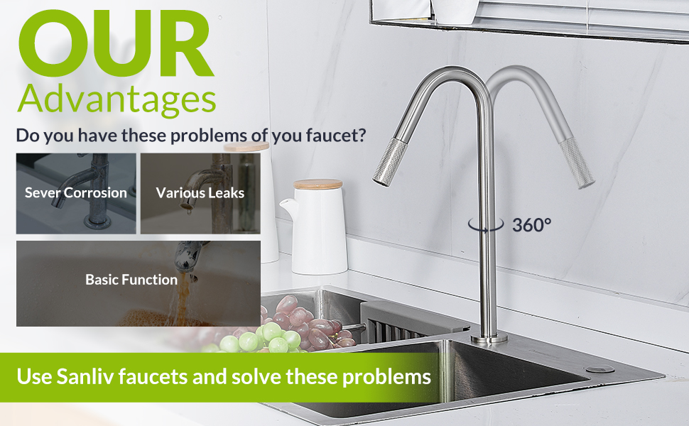 Sanliv Drinking Water Purifier Faucet,Matte Black RO Faucet,Filtered