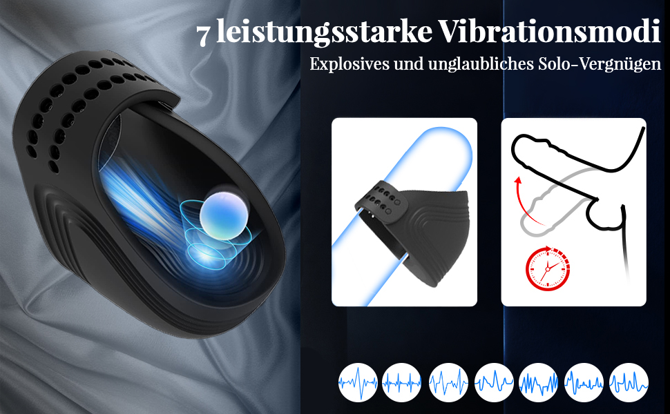 Elektrische Penis Trainer Vibrator Masturbator mit 7 kraftvollen Vibrationen