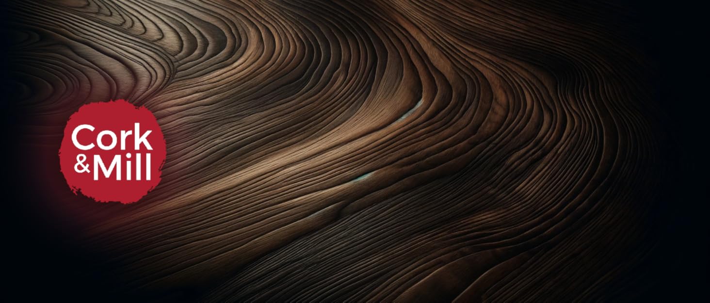 Cork & Mill Marble Tray for Bathroom Countertop, Kitchen