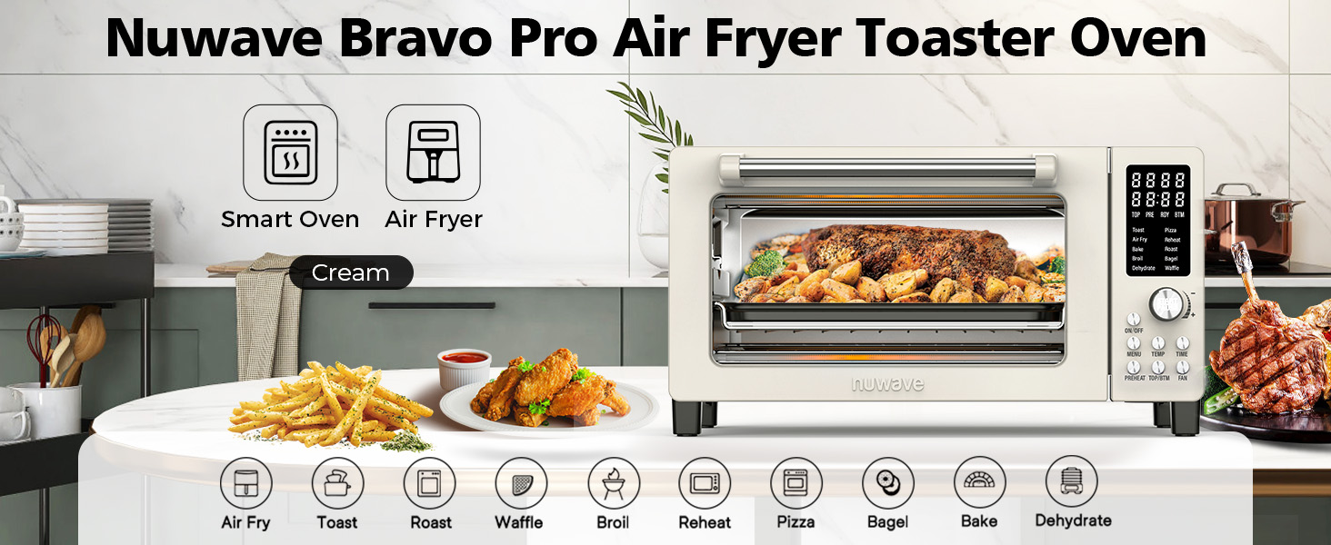 Nuwave Bravo Pro Air fryer Toaster oven