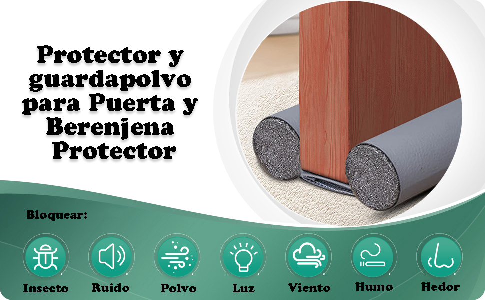 Protector y guardapolvo para Puerta y Berenjena Protector