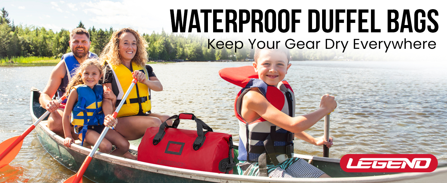 LEGEND Waterproof Travel Bag Heavy Duty Duffel Bag for