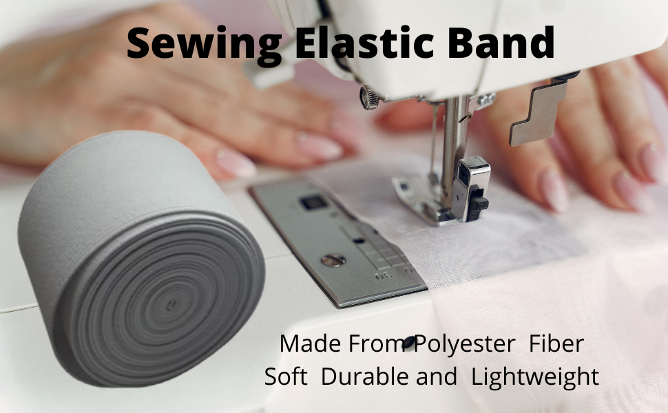 Zomate Elastic Spool Knit Elastic Band for Sewing, 1 1/2