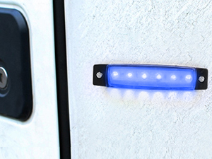 3.8inch 6led side marker light blue