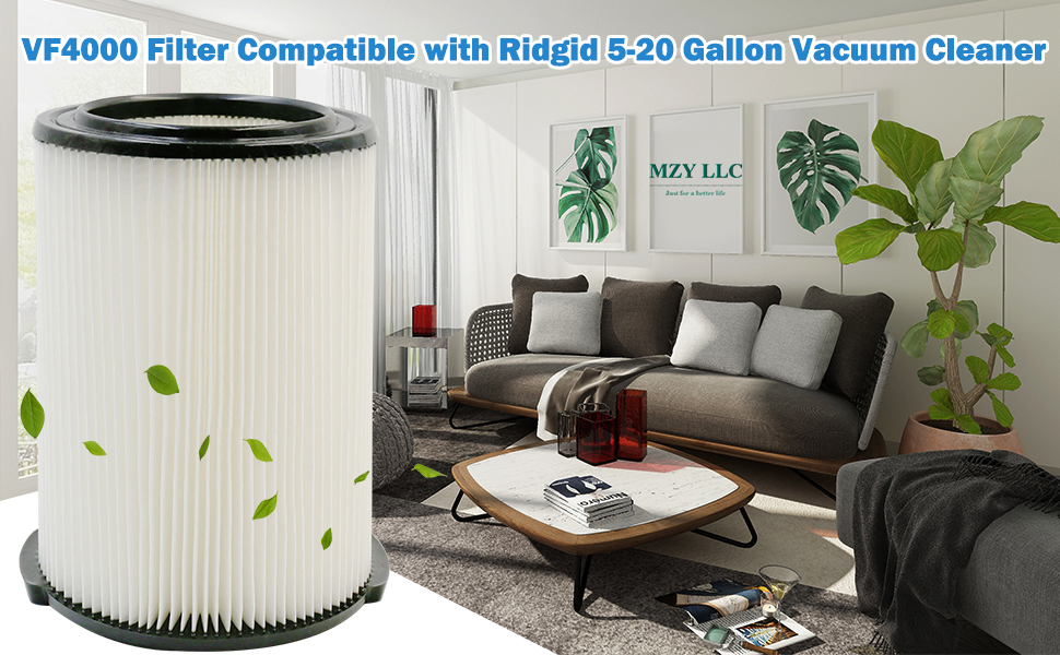 VF4000 Filter Replacement for Ridgid Shop Vac Filter 520 Gallon 72947