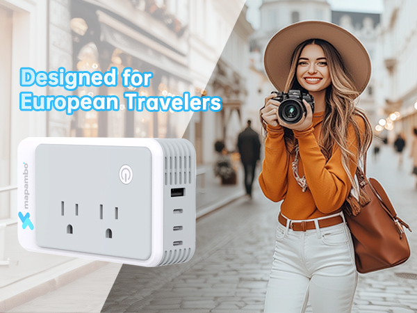 european travel plug adapter voltage converter 220v to 110v converter adapter for europe plug 