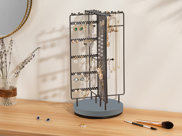 ネックレスかけ Amazon｜Procase ジュエリーラック アクセサリー収納 360°回転式