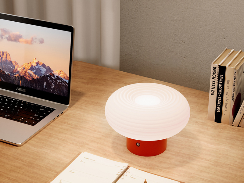 FANHAO Touch Bedside Table Lamp, Portable 4000mAh Cordless Rechargeable