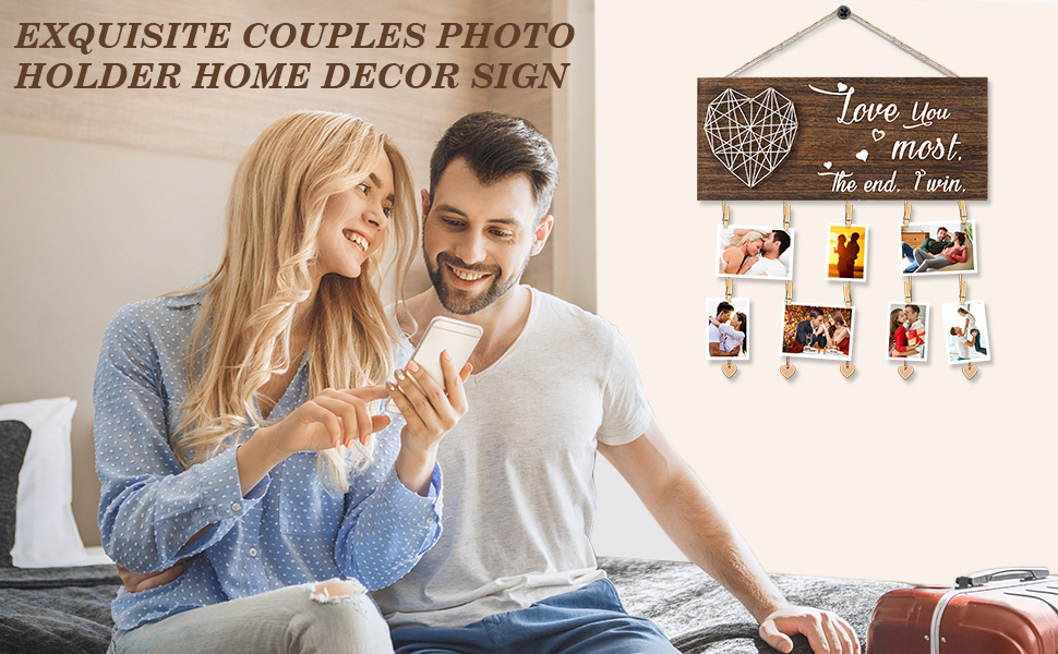 matiugod Couples gifts for Her Him, Romantic Picture Frame