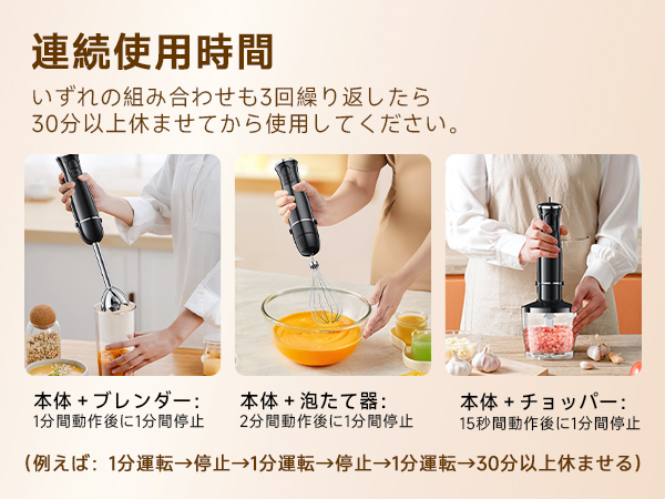 Amazon | 【最強モデル・1台6役】ハンドブレンダー 離乳食