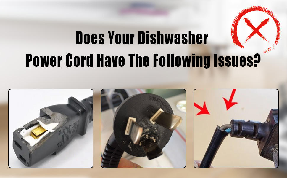 Dishwasher Power Cord Compatible with Bosch 300 500 800