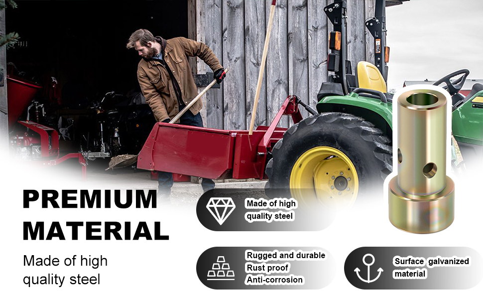 VONLX 2 Pair of Cat 1 Quick Hitch Adapter Bushings Set for