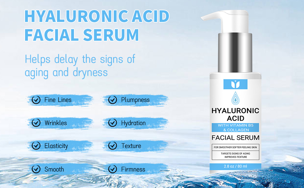 hyaluronic acid serum; hyaluronic acid moisturizer, Hylunaric Acid Face Serum