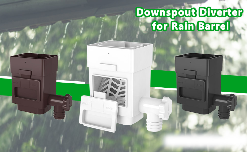 Rain Barrel Diverter Kit, Rain Water Collector System Downspout