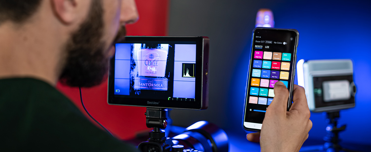 VILTROX Sprite 15C Panneau LED Photo Lumiere Portable rvb Lampe vidéo