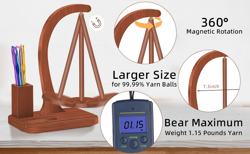 Yarn Holder for Knitting and Crocheting