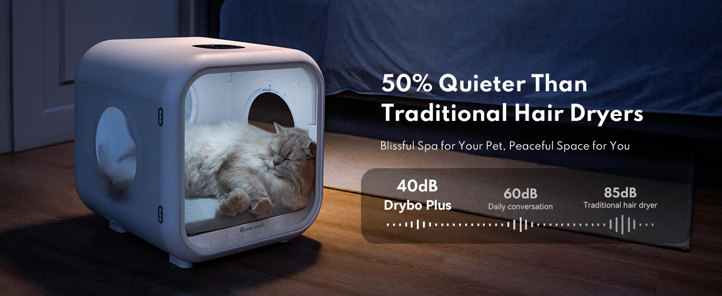 Homerunpet Drybo Plus Automatic Pet Dryer for Cats and Small Dogs