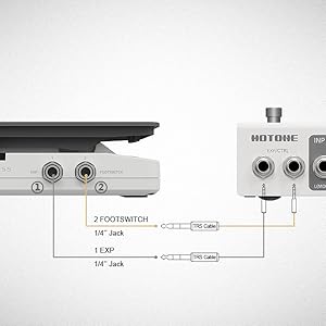 Amazon.com: HOTONE 2 in 1 Passive Expression Footswitch EXP