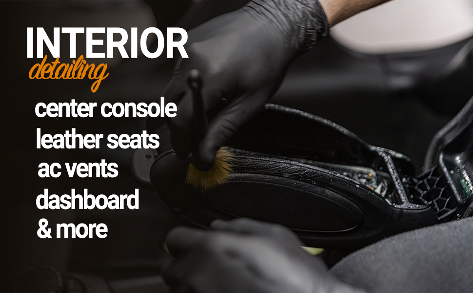 Mua PROPER DETAILING CO. Car Detailing Brush Set, 3 Pack Natural Boars Hair Detailing Brushes