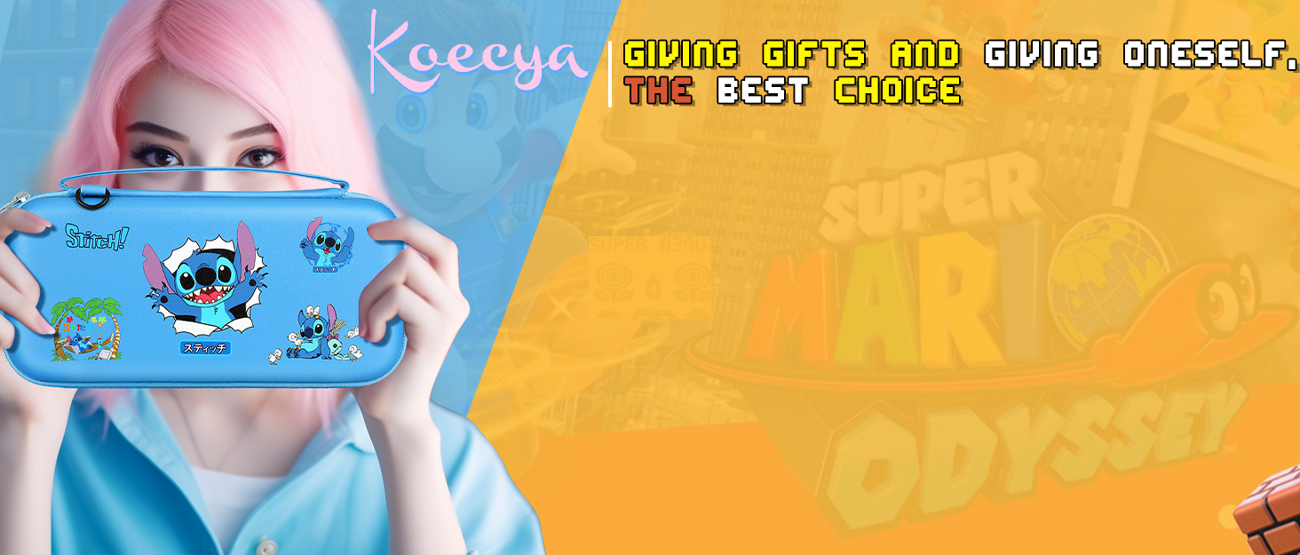 Koecya Carrying Case for Nintendo Switch/Switch OLED Travel Carry Cases for Kids Boys Teen Girls Cute Kawaii Design Aesthetic Portable Hard Shell Covers Pouch Storage Bag for Nintendo Accessories 8 d4c80031 a7f9 453f a80d c144e665a3c5. CR0,0,1464,625 PT0 SX1464 V1