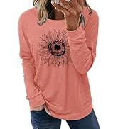 Angerella Women's Casual Loose Fit Pocket Shirts Printed Tops
