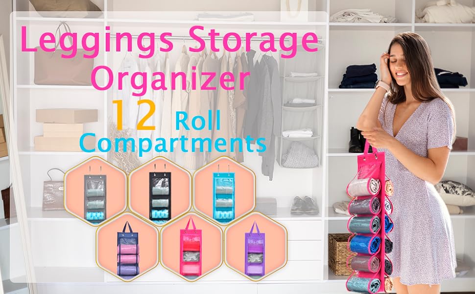 QXSMAHP Leggings Storage Organizer Hanging Legging