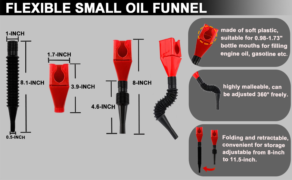 flexible small oil funnel
