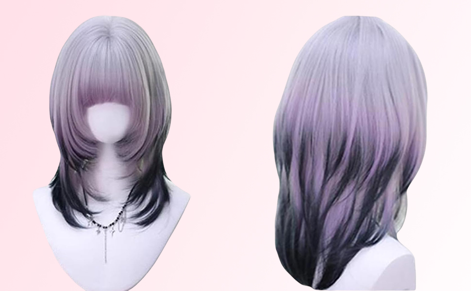 美品 ウルフヘア ウィッグ メッシュいり 美品 ウルフヘア ウィッグ メッシュいり 美品 ウルフヘア