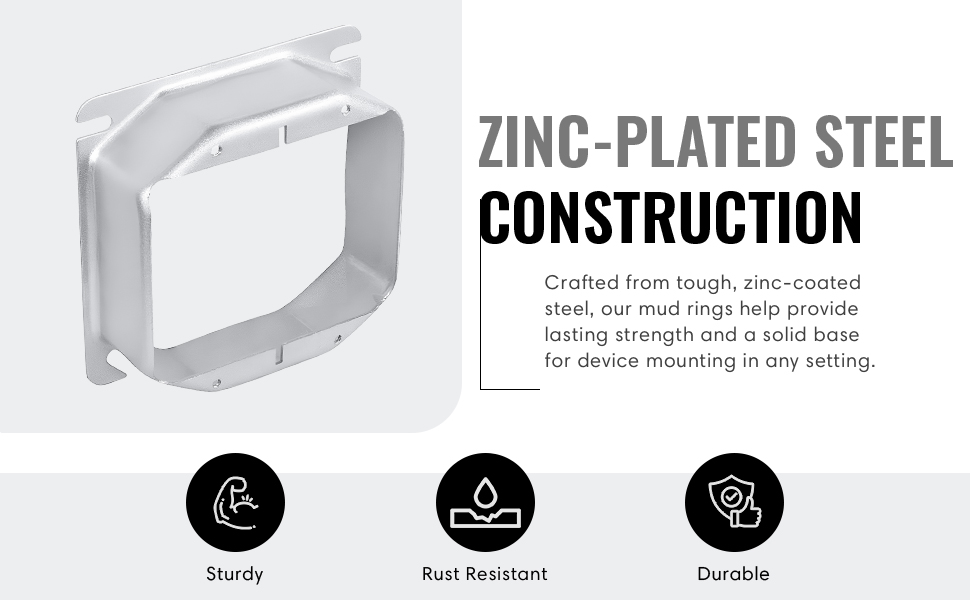 Plaster Ring Mud Ring, Blank Wall Plate Cover, Junction Box Blank Outlet Cover