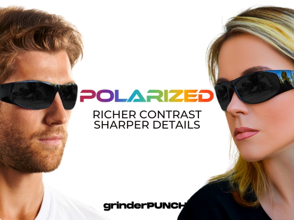 grinderPUNCH Polarized Sports Sunglasses for Men UV400