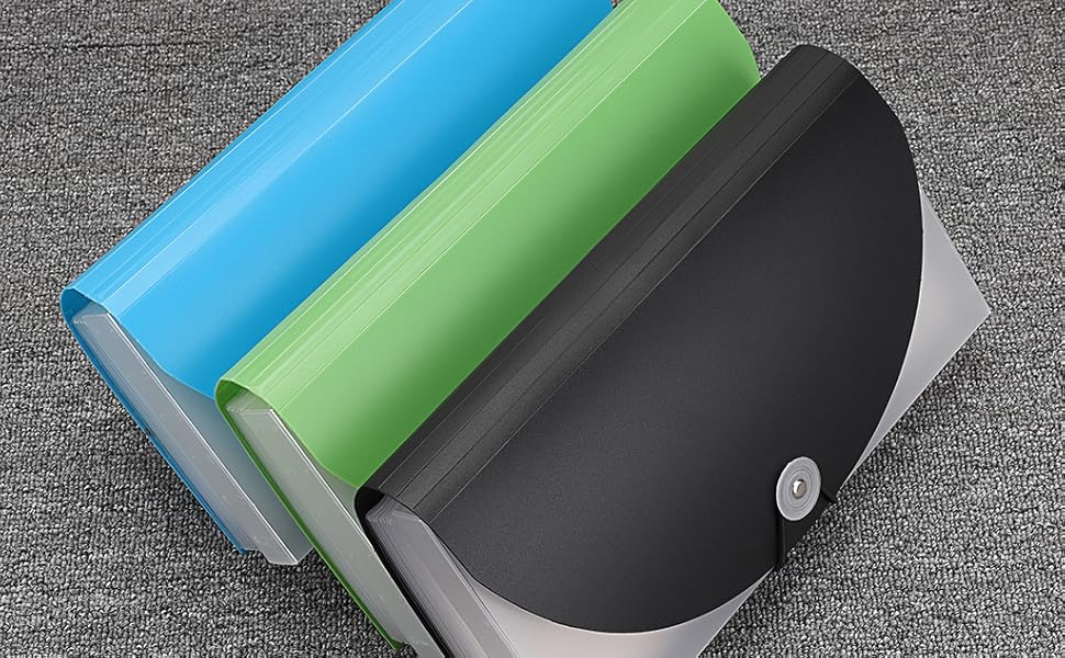 JuxYes Expandable File Folder Organizer 13 Pockets Accordion File Organizer Handheld Document