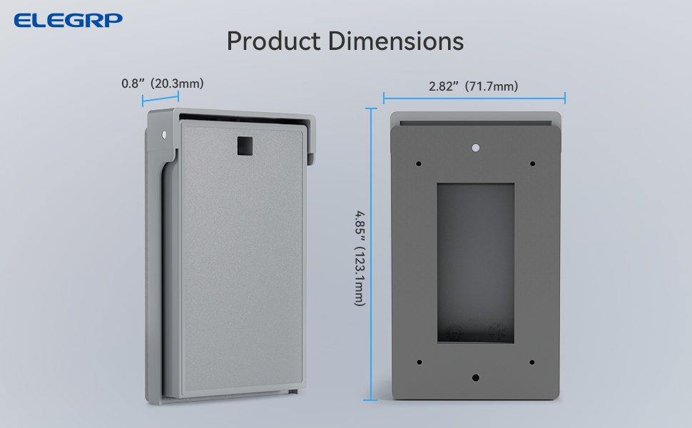 ELEGRP Cubierta vertical de exterior para receptáculos