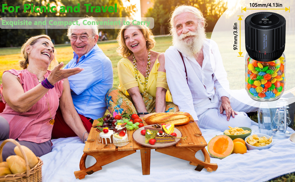 picnic vacuum food sealer saker electric vacuum sealer for mason jars