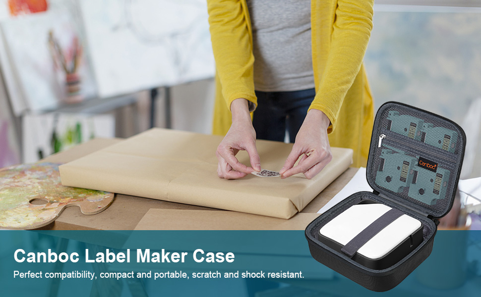 Canboc Carrying Case for Vixic D1600 Label Maker Machine